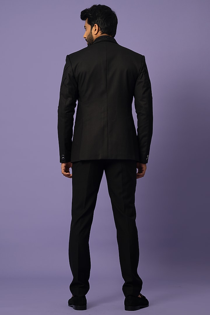 Black Suiting Blazer Set by YOSEBA at Pernia's Pop Up Shop