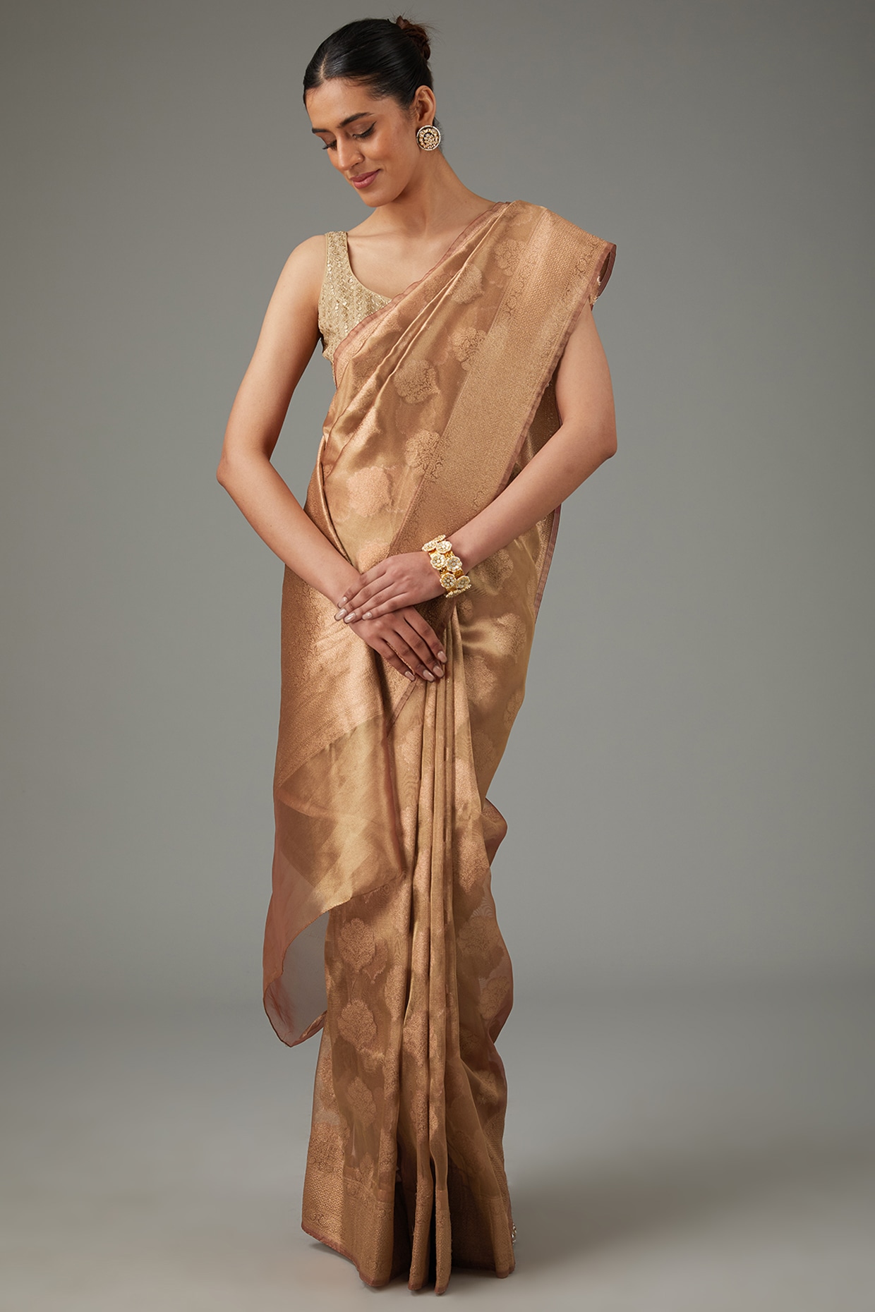 Banarasi Silk Zari Embroidered Coat & Pant Set