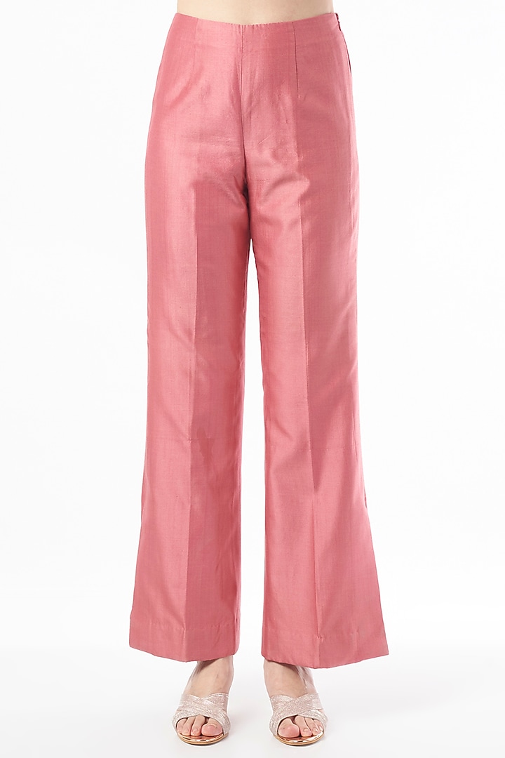 Pink Hand Embroidered Blazer Set by Zamoraa The Label at Pernia's Pop Up Shop