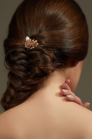 Gold Plated Pink Cz Uclip by Zariin