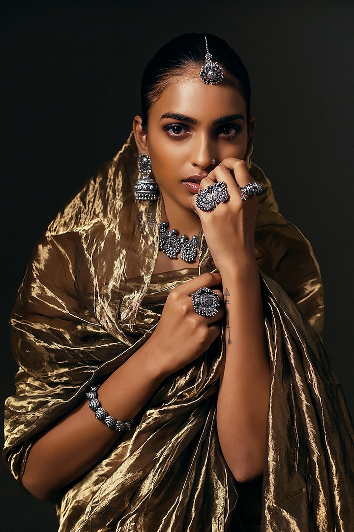 Black Rhodium Finish Song of Metal Ring by Zariin at Pernia's Pop Up Shop