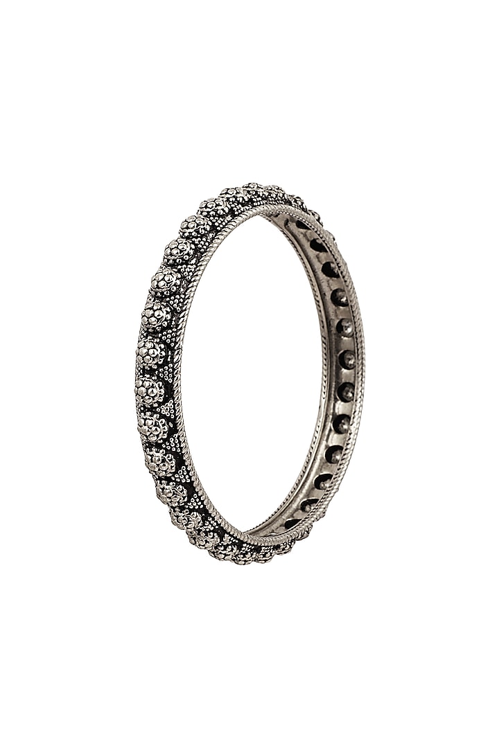Black Rhodium Finish Bangle by Zariin at Pernia's Pop Up Shop