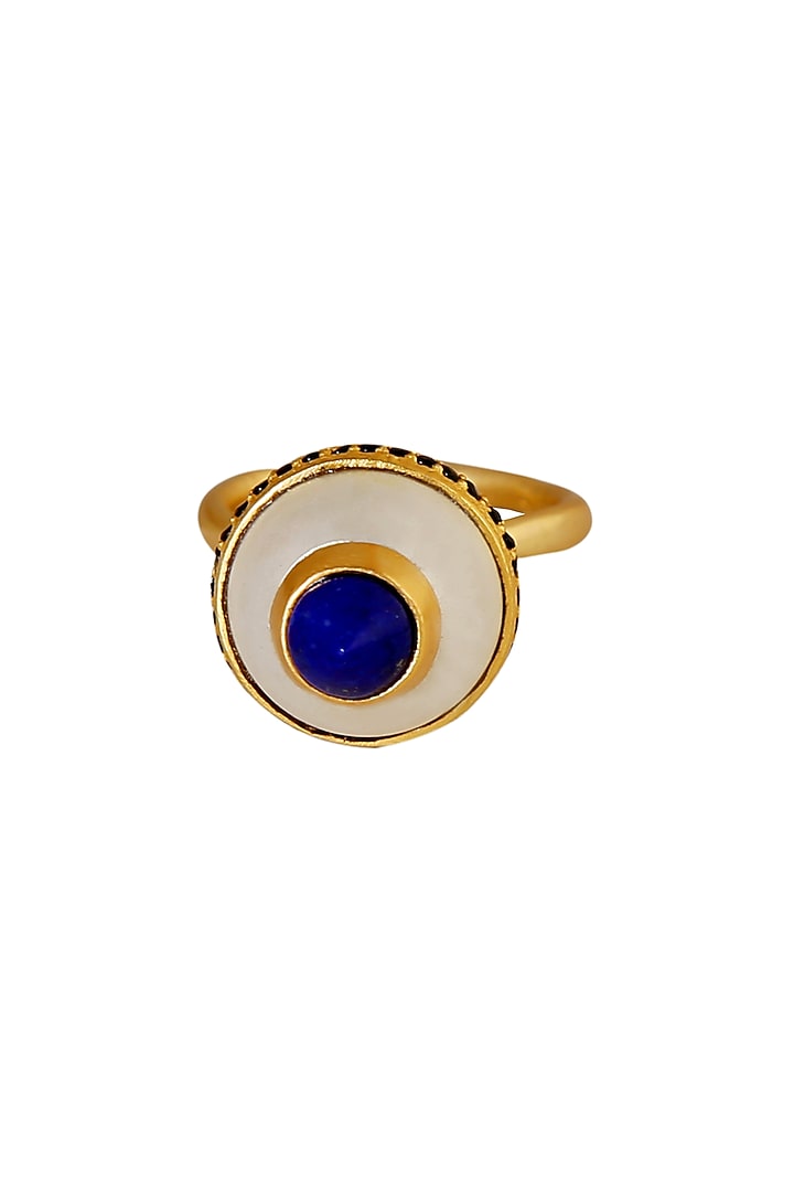 Gold Plated Pearl Ring by Zariin at Pernia's Pop Up Shop