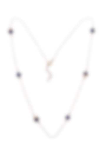 Gold Finish Necklace With Blue Lapis by Zariin at Pernia's Pop Up Shop