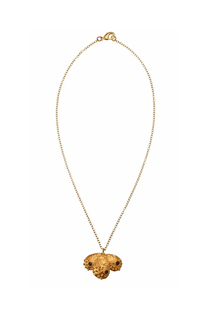 Rose Gold Finish Black Onyx Necklace by Zariin at Pernia's Pop Up Shop