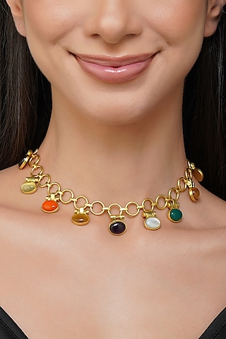 Buy Navratna Necklace for Women Online from India's Luxury Jewellery  Designers 2024