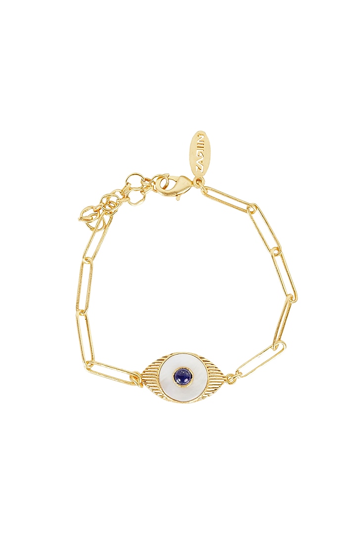 Gold Plated Pearl Bracelet by Zariin at Pernia's Pop Up Shop