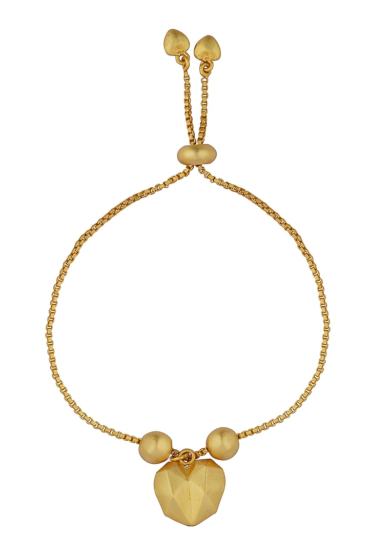 Gold Plated Heart Bracelet by Zariin at Pernia's Pop Up Shop
