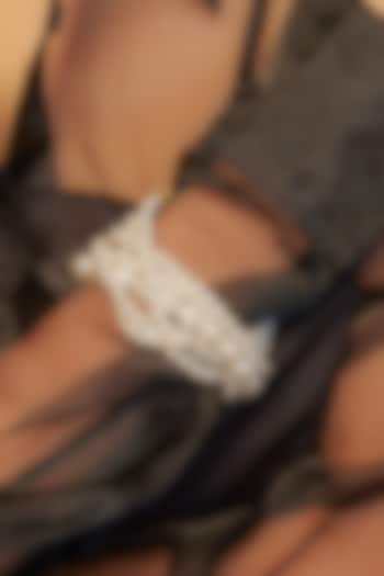 Gold Finish Pearl Layered Bracelet by Zariin at Pernia's Pop Up Shop