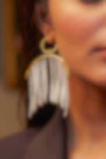 Gold Plated Pearl Hoop Earrings by Zariin at Pernia's Pop Up Shop