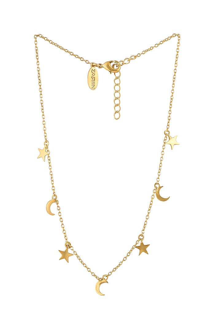 Gold Plated Necklace Set In Gift Box by Zariin at Pernia's Pop Up Shop