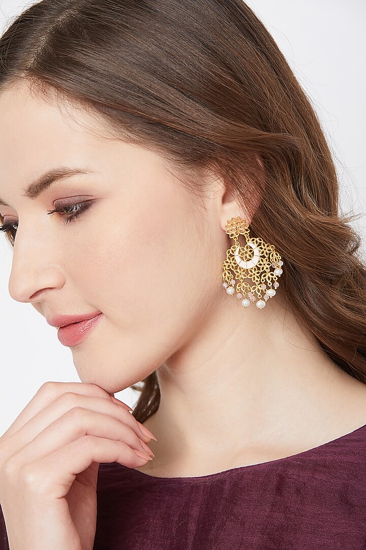 Gold Plated Motifs Necklace Set In Gift Box by Zariin at Pernia's Pop Up Shop