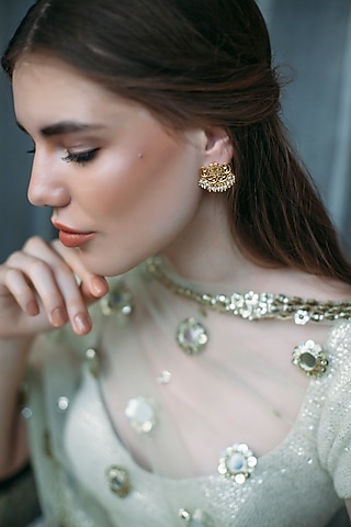 Gold Plated Jewelleries (Set of 3) In Gift Box by Zariin