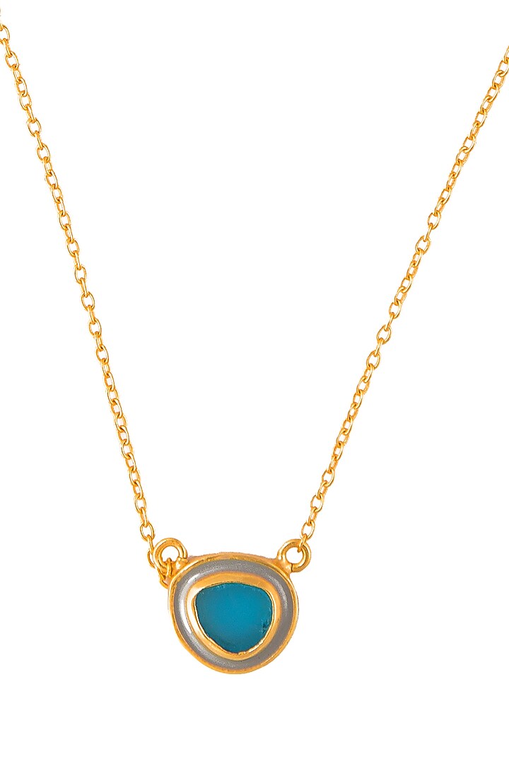 Gold Plated Pendant Necklace Set In Gift Box by Zariin at Pernia's Pop Up Shop