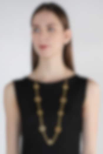 Gold Plated Carnelian Stone Necklace by Zariin at Pernia's Pop Up Shop