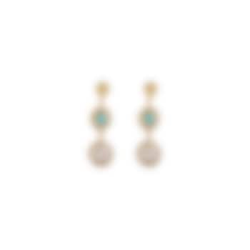 Gold Plated Baroque Pearl Earrings by Zariin at Pernia's Pop Up Shop