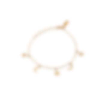 Gold Plated Star & Moon Motif Bracelet by Zariin