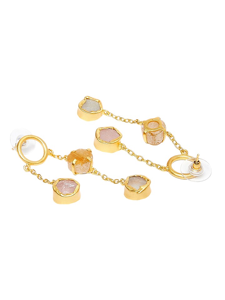 Gold Plated Chain Earrings by Zariin at Pernia's Pop Up Shop