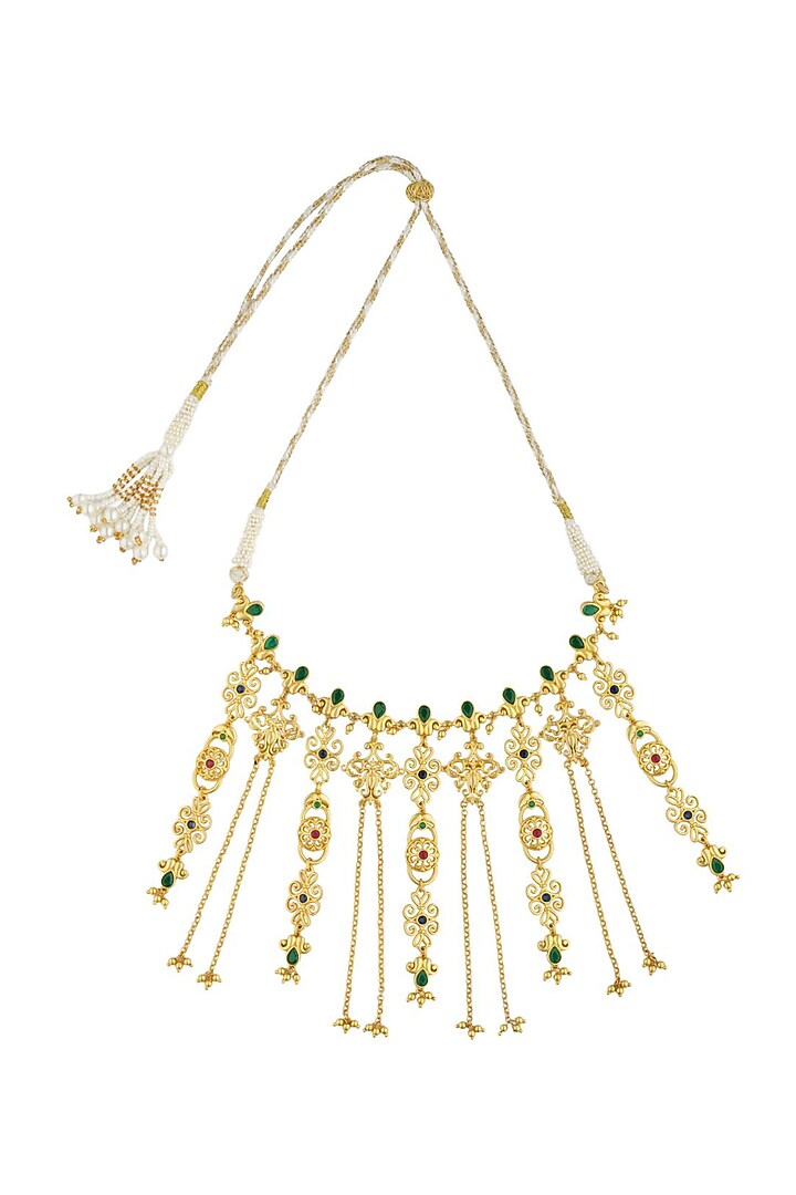 Gold Plated Cubic Zirconia Choker Necklace by Zariin at Pernia's Pop Up Shop