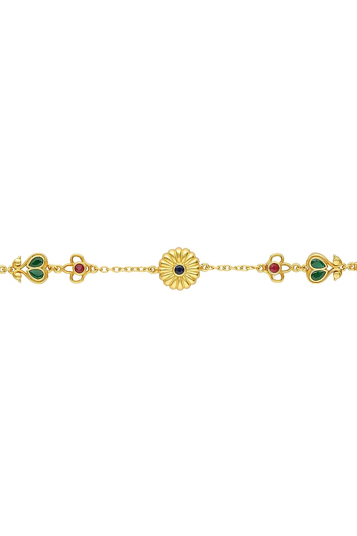 Gold Plated Cubic Zirconia Mathapatti by Zariin at Pernia's Pop Up Shop