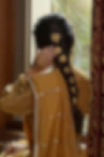 Gold Plated Cubic Zirconia Floral Hair Pin by Zariin at Pernia's Pop Up Shop