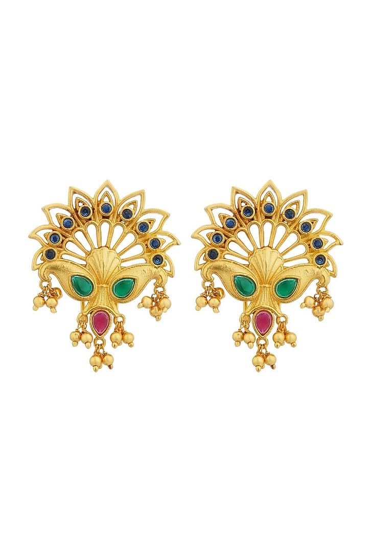 Gold Plated Cubic Zirconia Floral Hair Pin by Zariin at Pernia's Pop Up Shop