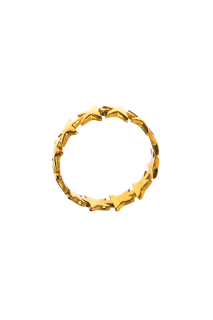 Gold Plated Star Ring by Zariin
