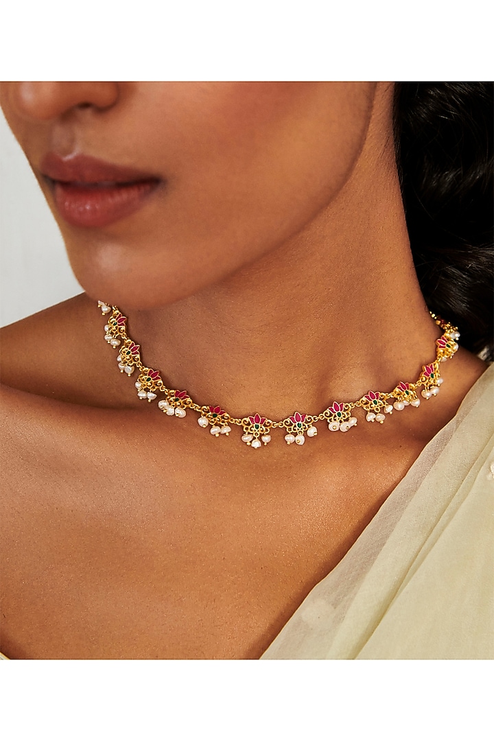 Gold Plated Motif Necklace by Zariin at Pernia's Pop Up Shop