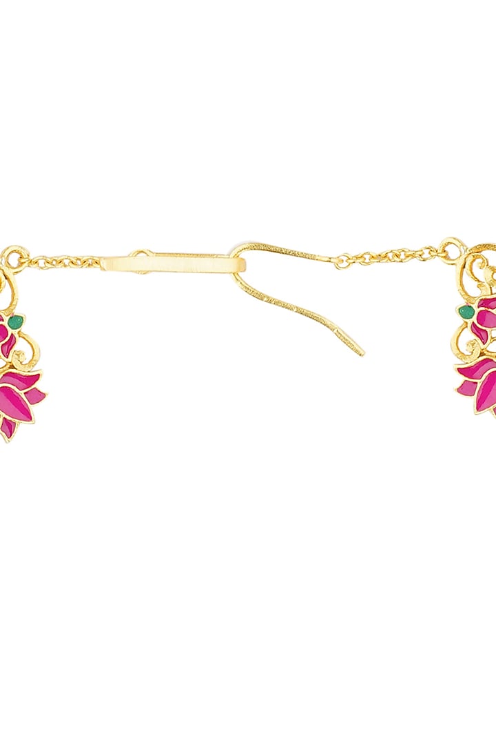 Gold Plated Pearl Mathapatti by Zariin at Pernia's Pop Up Shop
