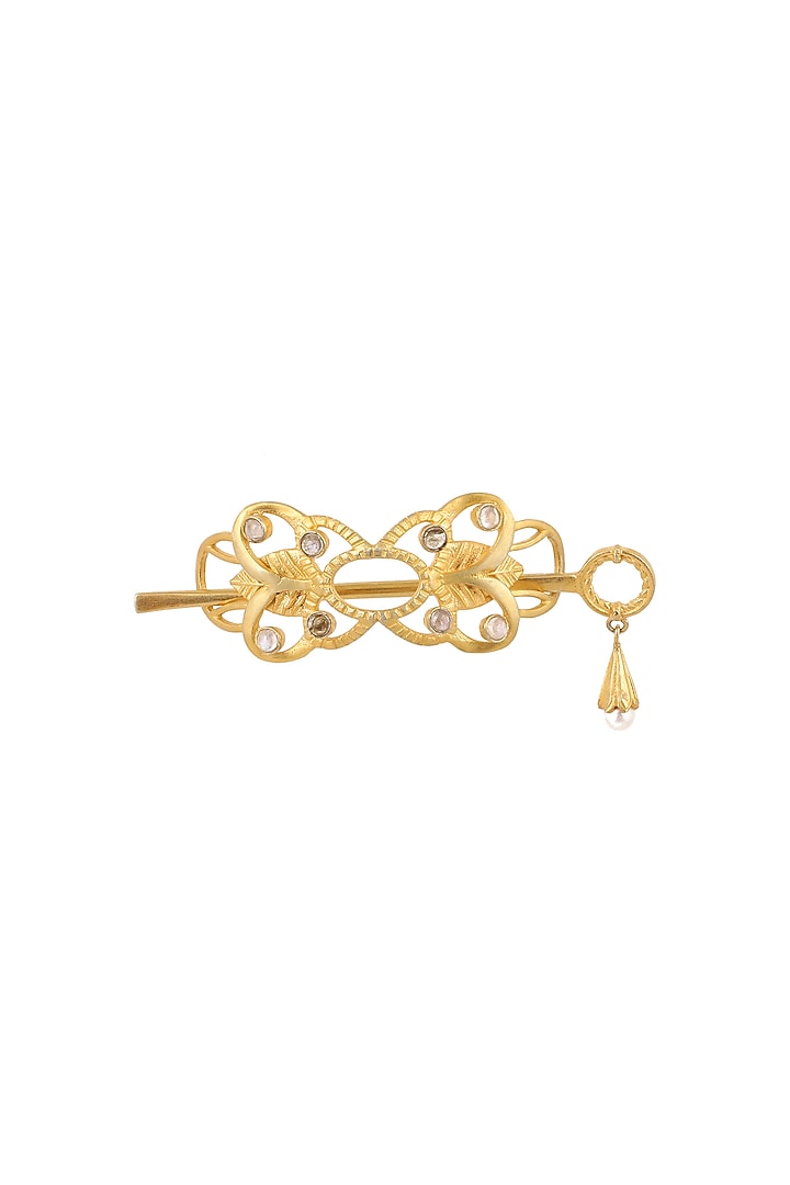 Gold Plated Hair Clip by Zariin at Pernia's Pop Up Shop