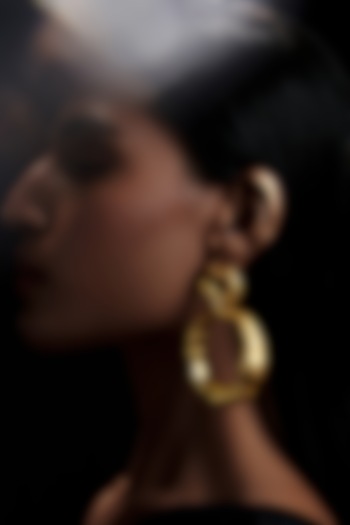 Gold Plated Cubic Zircon Dangler Earrings by Zariin at Pernia's Pop Up Shop
