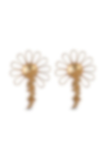 Gold Plated Ghungroo Hanging Dangler Earrings by ZAZA BY SOMYA