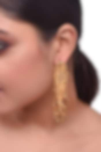 Gold Plated Dangler Earrings by ZAZA BY SOMYA at Pernia's Pop Up Shop