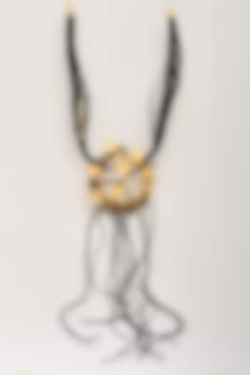 Gold Plated Handcrafted Long Necklace by ZAZA BY SOMYA at Pernia's Pop Up Shop
