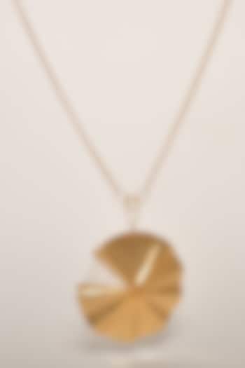 Gold Finish Long Necklace by ZAZA BY SOMYA at Pernia's Pop Up Shop