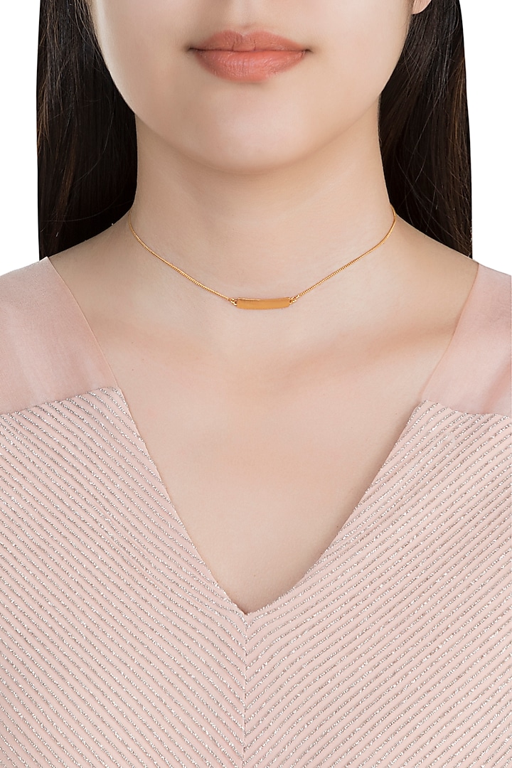 22Kt Gold Plated Necklace by Zariin