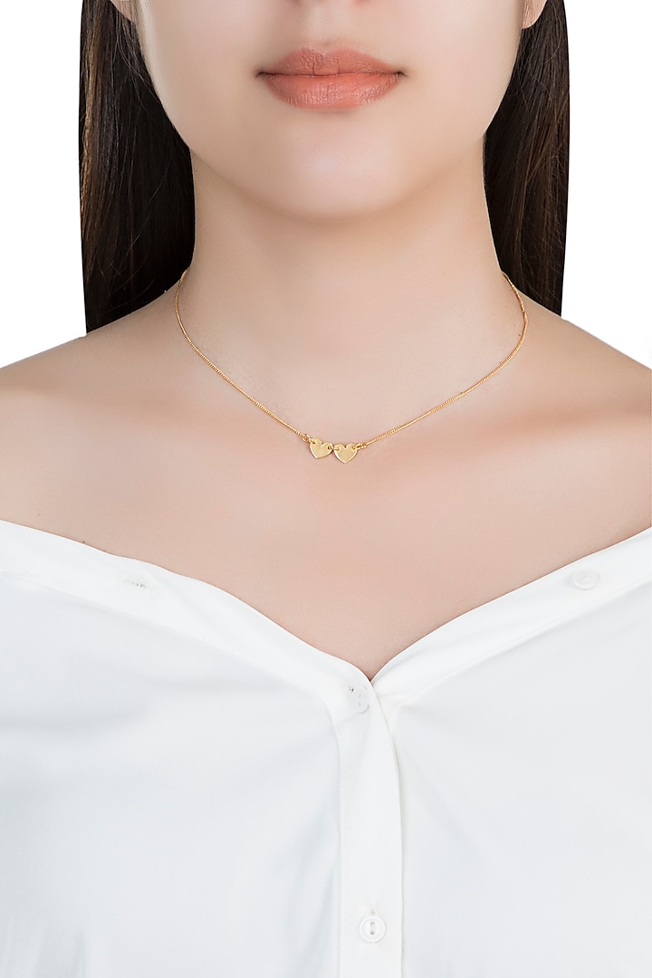22Kt Gold Plated Choker Necklace by Zariin