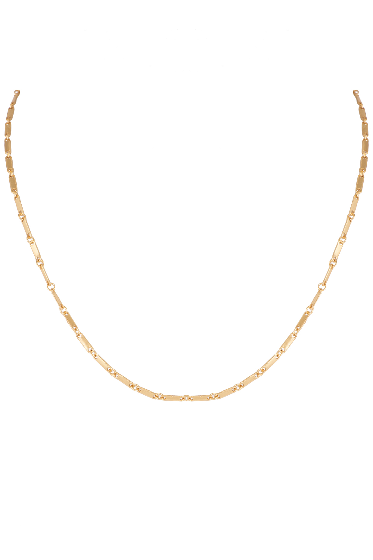 22Kt Gold Plated Chain Necklace by Zariin