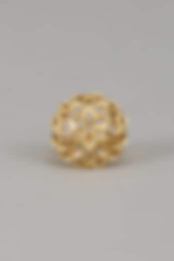 Gold Finish Brass Ring by Zariin at Pernia's Pop Up Shop