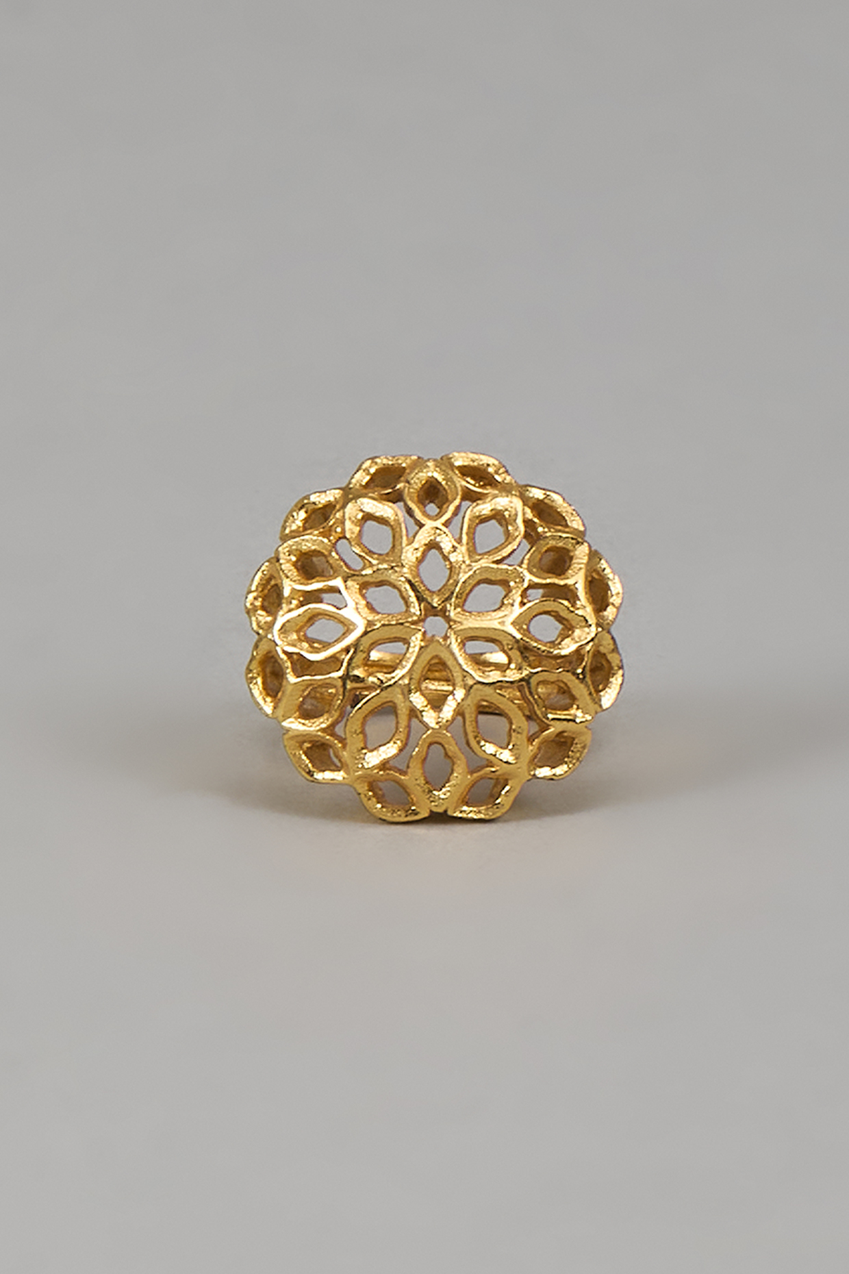 Gold Finish Brass Ring by Zariin at Pernia's Pop Up Shop