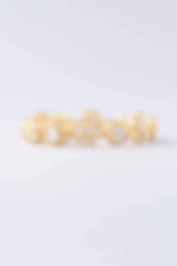 Gold Plated Kundan Polki Pacheli Kada by Zevar By Geeta at Pernia's Pop Up Shop