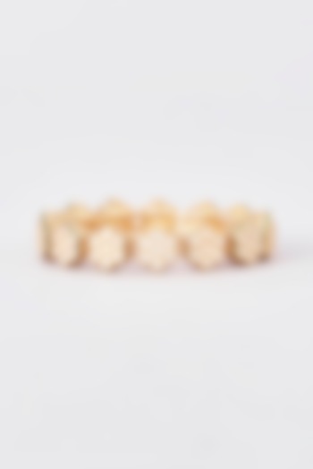 Gold Finish Kundan Polki Kada by Zevar by Geeta at Pernia's Pop Up Shop