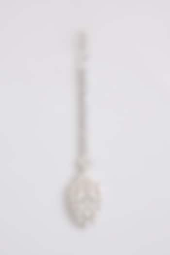 White Finish Diamond Maangtikka by Zevar By Geeta at Pernia's Pop Up Shop