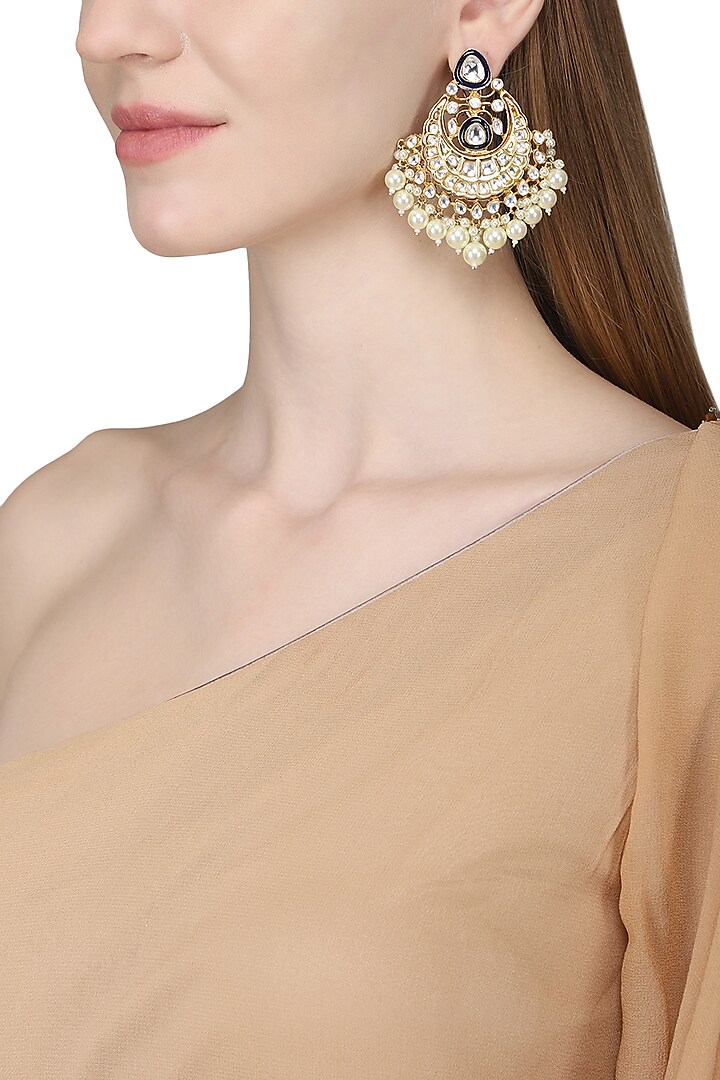 Gold Plated Chand Balis by Zevar by Geeta