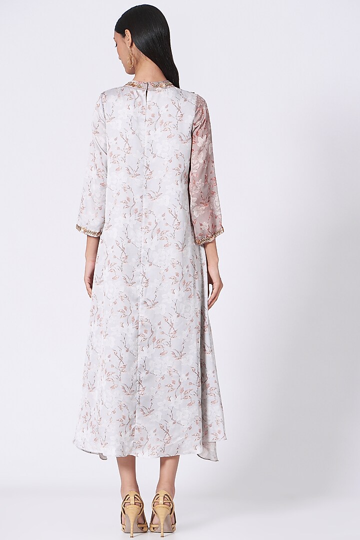 Mauve Printed Tunic Summer Dress by zeel doshi thakkar at Pernia's Pop Up Shop