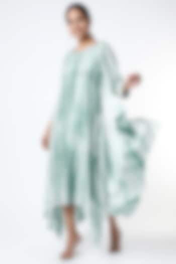 White Silk Layered Tunic by zeel doshi thakkar at Pernia's Pop Up Shop