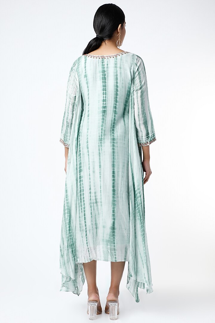White Silk Layered Tunic by zeel doshi thakkar at Pernia's Pop Up Shop