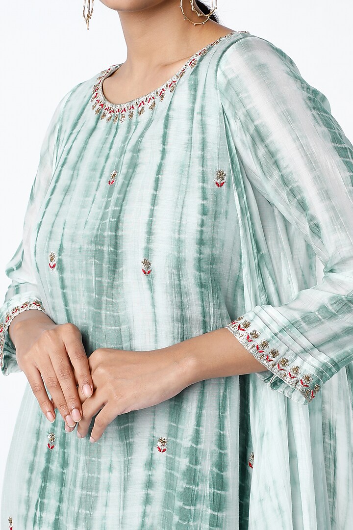 White Silk Layered Tunic by zeel doshi thakkar at Pernia's Pop Up Shop
