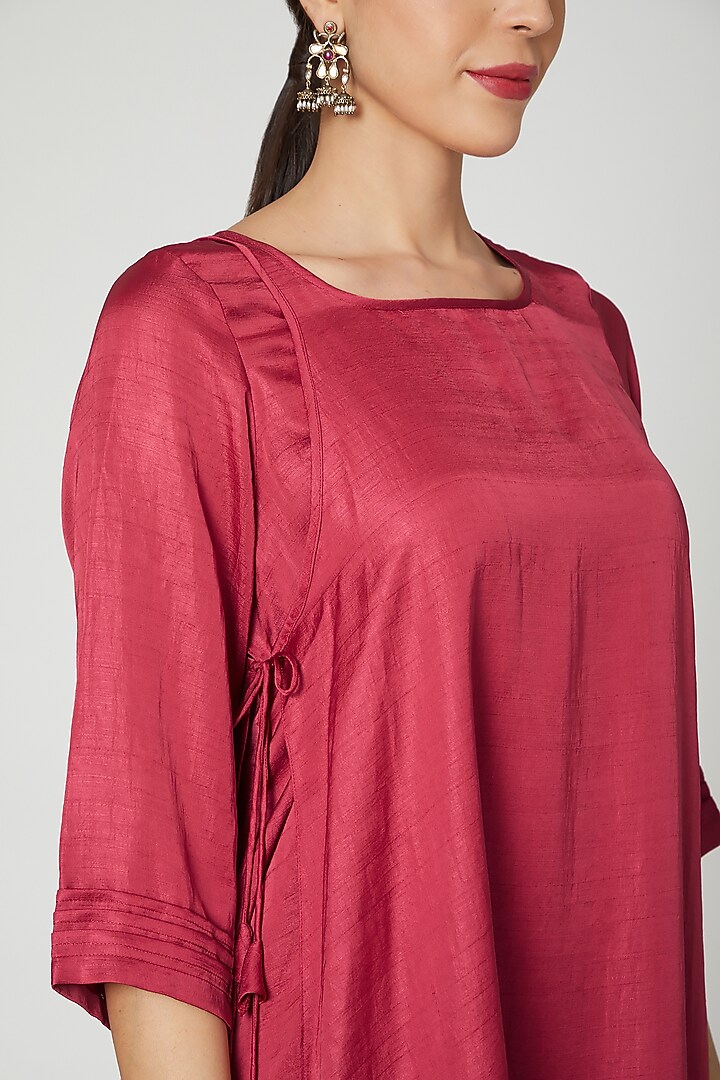 Blush Pink Cape Tunic Dress by zeel doshi thakkar at Pernia's Pop Up Shop