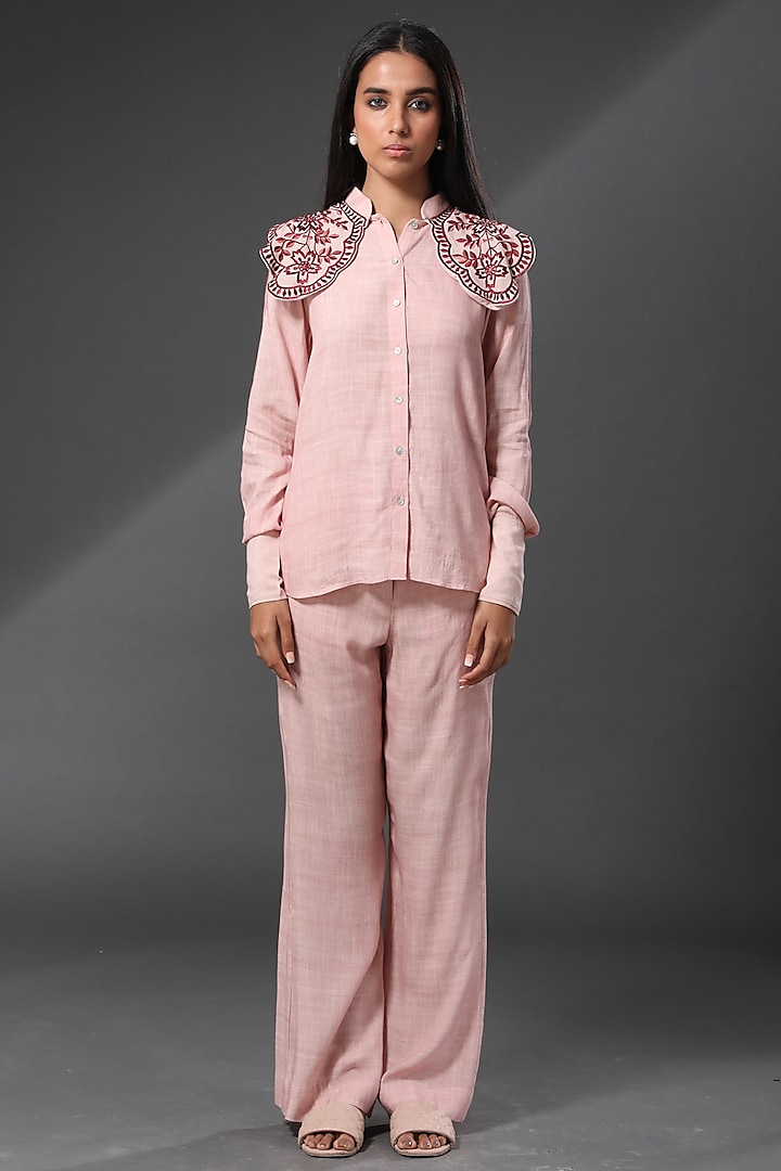 Blush Pink Melbourne Cotton Top by Zeefaa